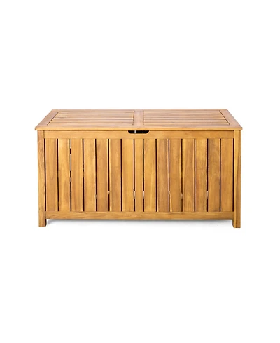 sumyeg Acacia Wood Outdoor Storage Portside 100Gallons Wood Deck Box