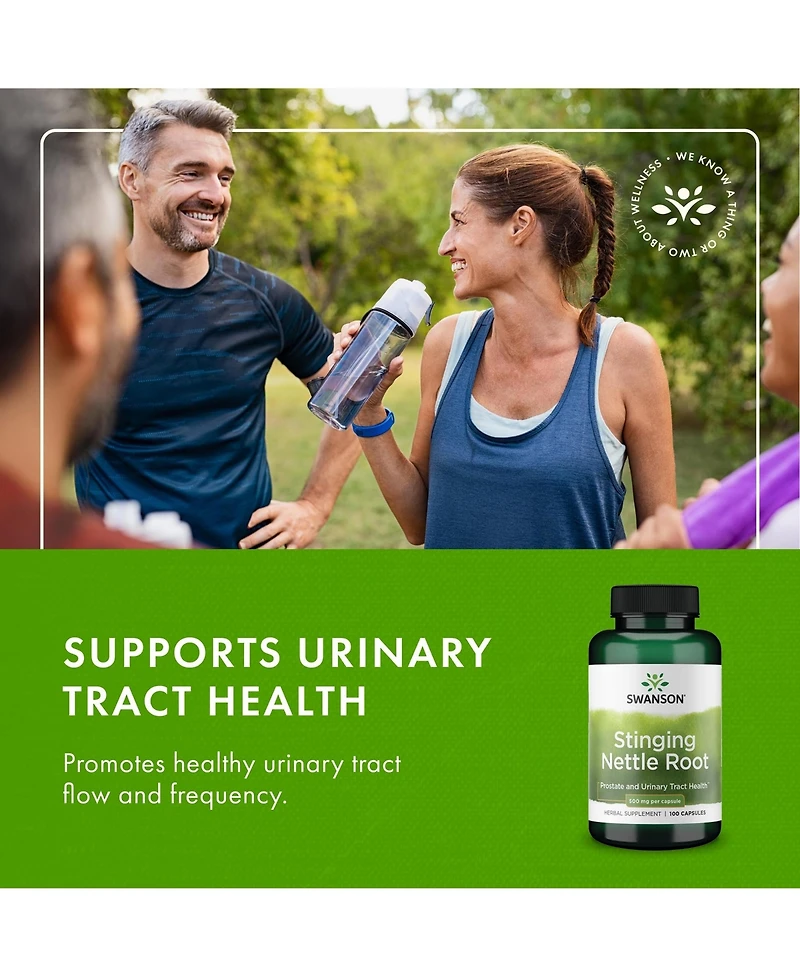 Swanson Stinging Nettle Root Urtica Dioica Herbal Supplement 100 Capsules