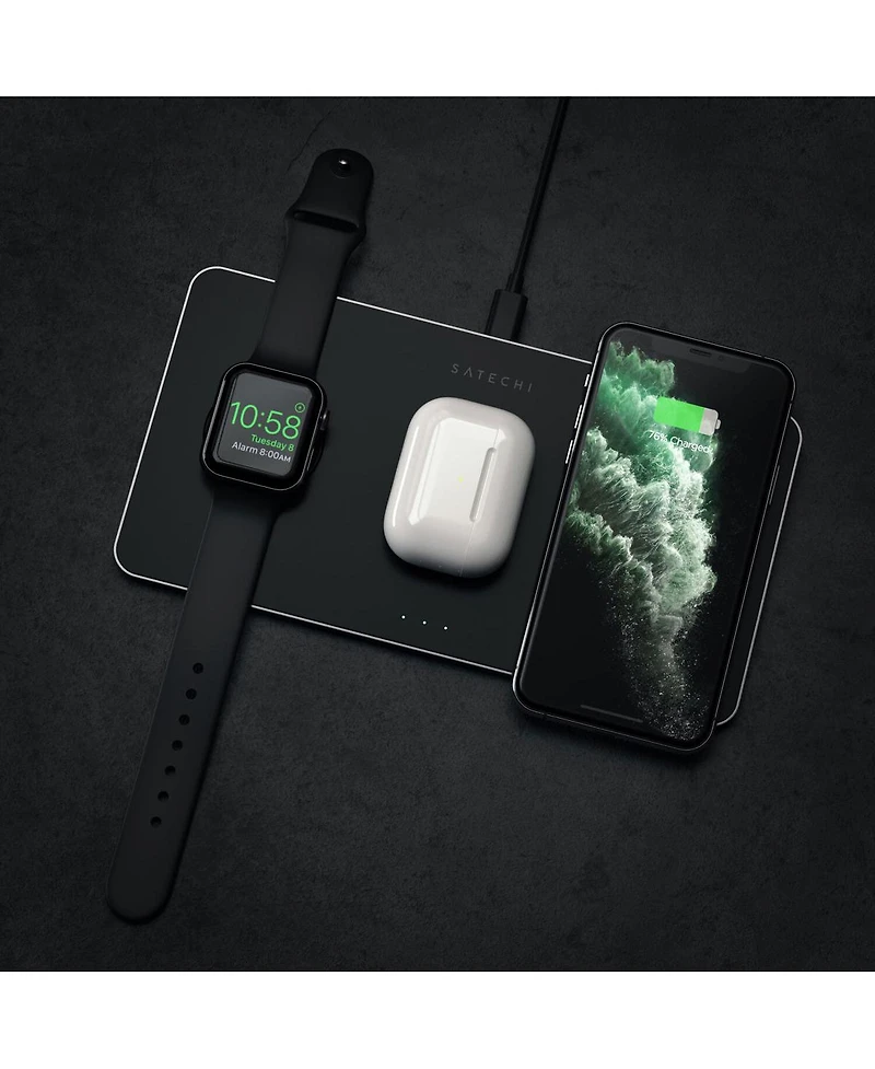 Satechi 7.5W Trio Wireless Charger with Magnetic Pad