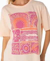 Roxy Women's Cotton Beach Things T-Shirt