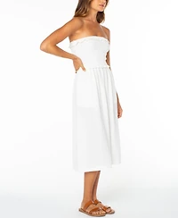 Roxy Women's Cotton Avalon Tube Midi Dress