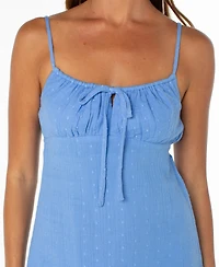 Roxy Women's Tie-Front Cotton Mini Dress