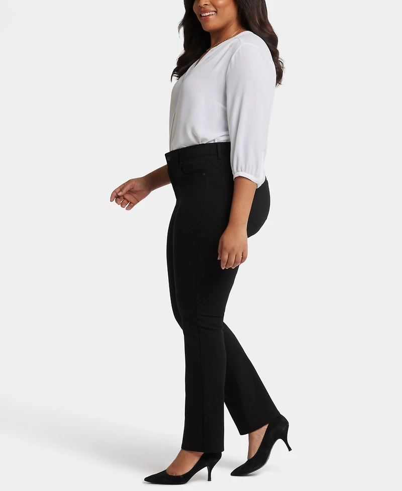 Nydj Plus Marilyn Straight Ponte Pants with Lift Tuck Technology