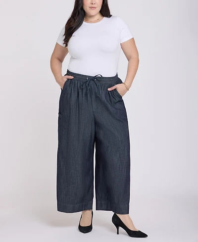 Nydj Plus Whitney Pull-On Cargo Crop Pants