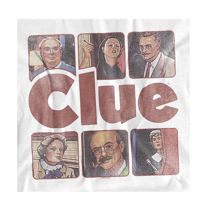 Logovision Men's Clue Characters from 1986 T Shirt