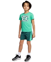 Under Armour Boys' 2T-7 Short-Sleeve T-Shirt and Shorts, 2-Piece Set
