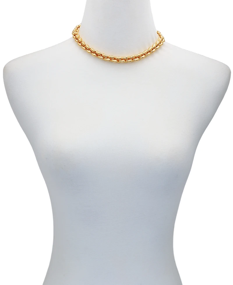 Guess Gold-Tone Short Chain Necklace