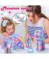 Gnuadz 40PCS Magnetic Tiles Building Blocks Stem Educational Toy Gift