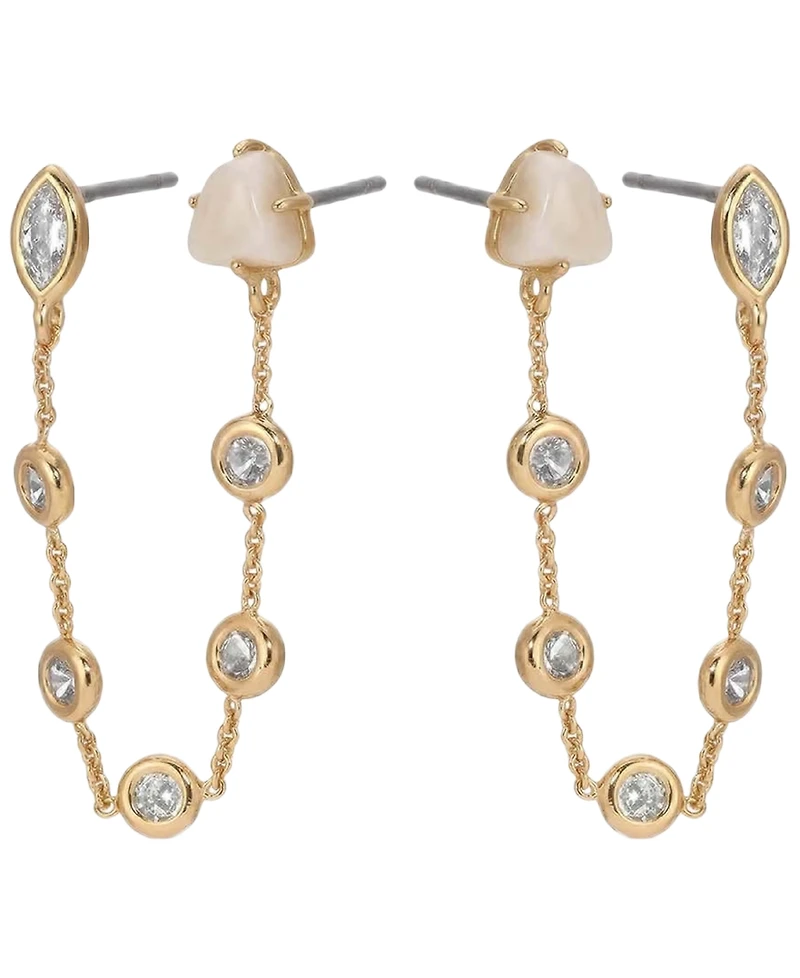 Ettika Double Piercing Turquoise Earrings