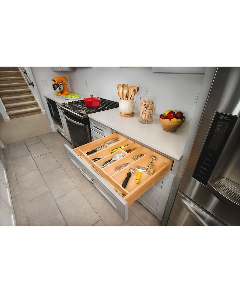 Rev-a-Shelf Wood Trim to Fit Drawer Organizer Insert, 18.46"W x 21.97"D, 4WUT-1