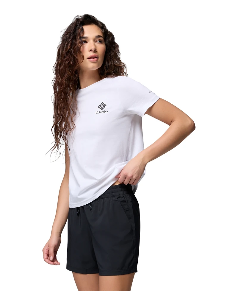 Columbia Women's Rolling Bend Graphic Short Sleeve Top