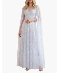 Needle & Thread Women's Clover Cape Sleeve Ankle Gown