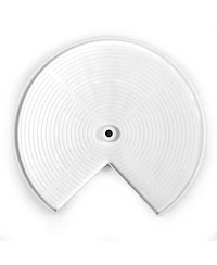 Rev-a-Shelf 24'' Lazy Susan Pie-Cut Polymer Two-Shelf, White, Ld-2942-24-11-1