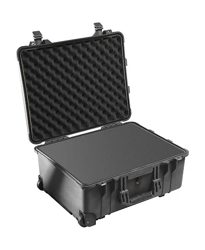 Pelican 1560 Watertight Hard Case with Cubed Foam Interior and Wheels