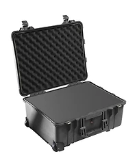 Pelican 1560 Watertight Hard Case with Cubed Foam Interior and Wheels
