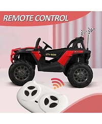 Tobbi 12V Kids Electric Battery-Powered Ride On 3 Speed Toy Suv Buggy Car, Red