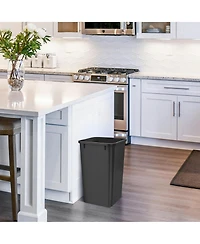 Rev-a-Shelf Polymer Replacement 27 qt. Trash Bin, Black, 2 Pack, Rv-1024-18-2