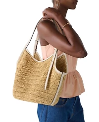 kate spade new york Deco Straw Tulip Extra-Large Tote Bag