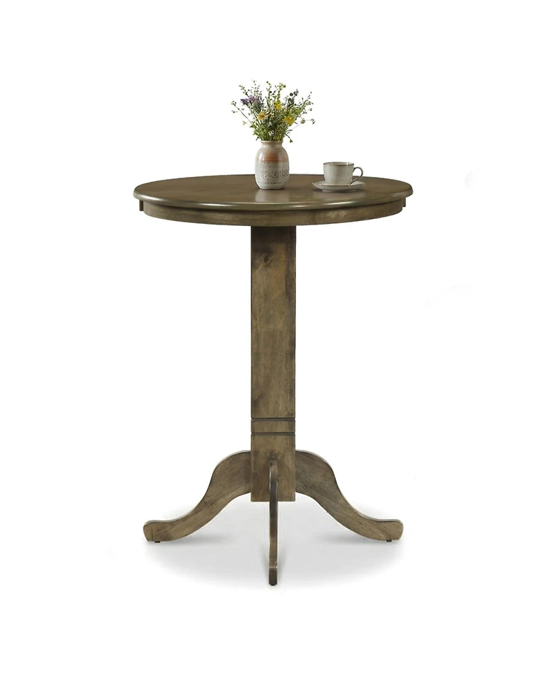 Gouun Pub Height 30 in Round Dining Table with Pedestal Base