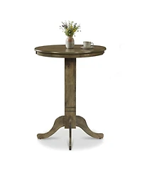 Gouun Pub Height 30 in Round Dining Table with Pedestal Base