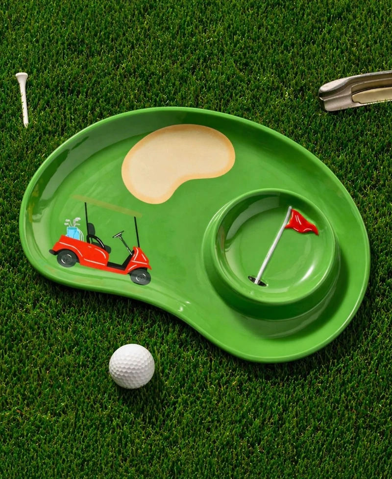 Godinger Golf Chip & Dip Serving Tray