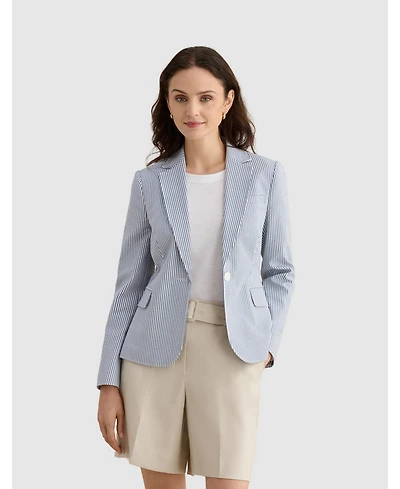 Hobbs Blake Structured Single-Button Blazer