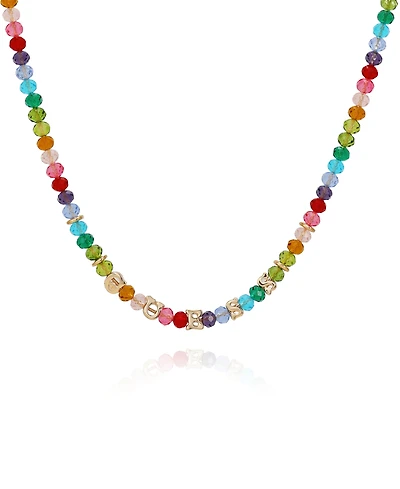 Guess Rainbow Beaded Single-Strand Necklace