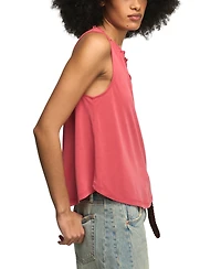 Lucky Brand Women's Sandwash Smocked Trim V-Neck Tank Top