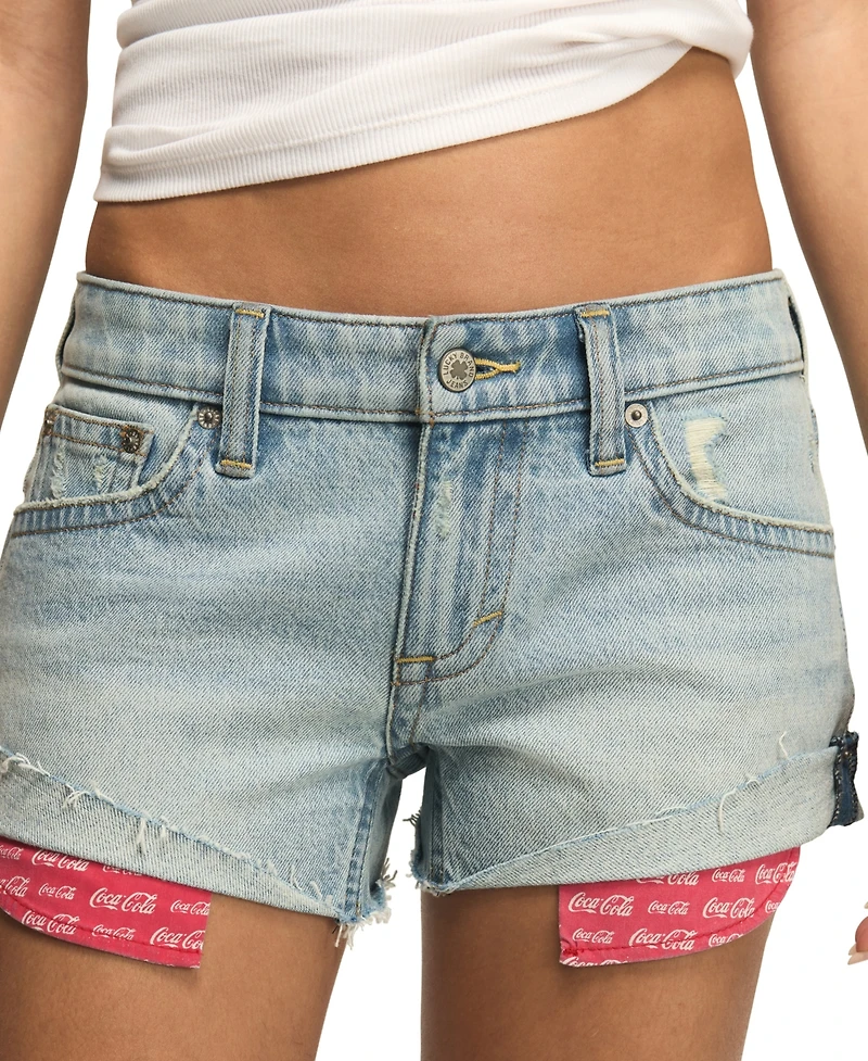 Lucky Brand Women's Legend Low-Rise Coca Cola Shorts