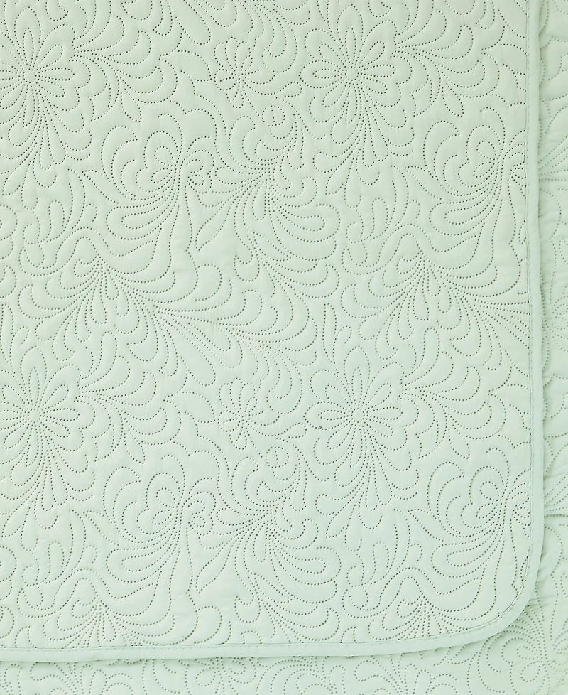 Chelsea Loft Pinsonic Floral Embossed 2-Pc. Quilt Set, Twin
