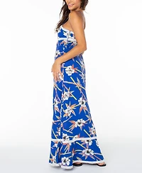Roxy Women's Balmy Sunset Straight Neck Maxi Dress