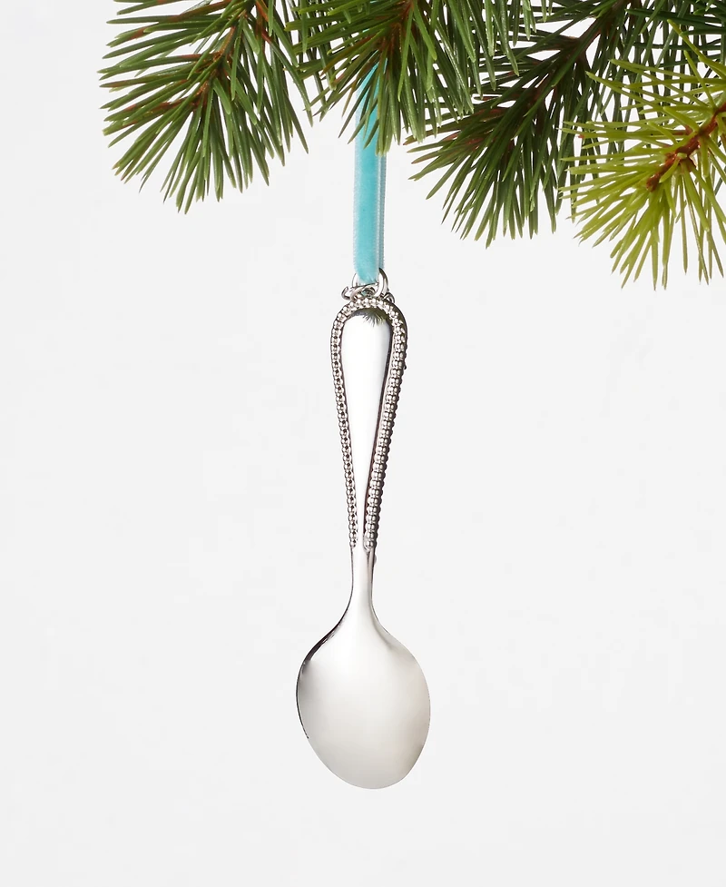 Holiday Lane Baby's First Blue Christmas Spoon 2026 Ornament, Macy's Exclusive
