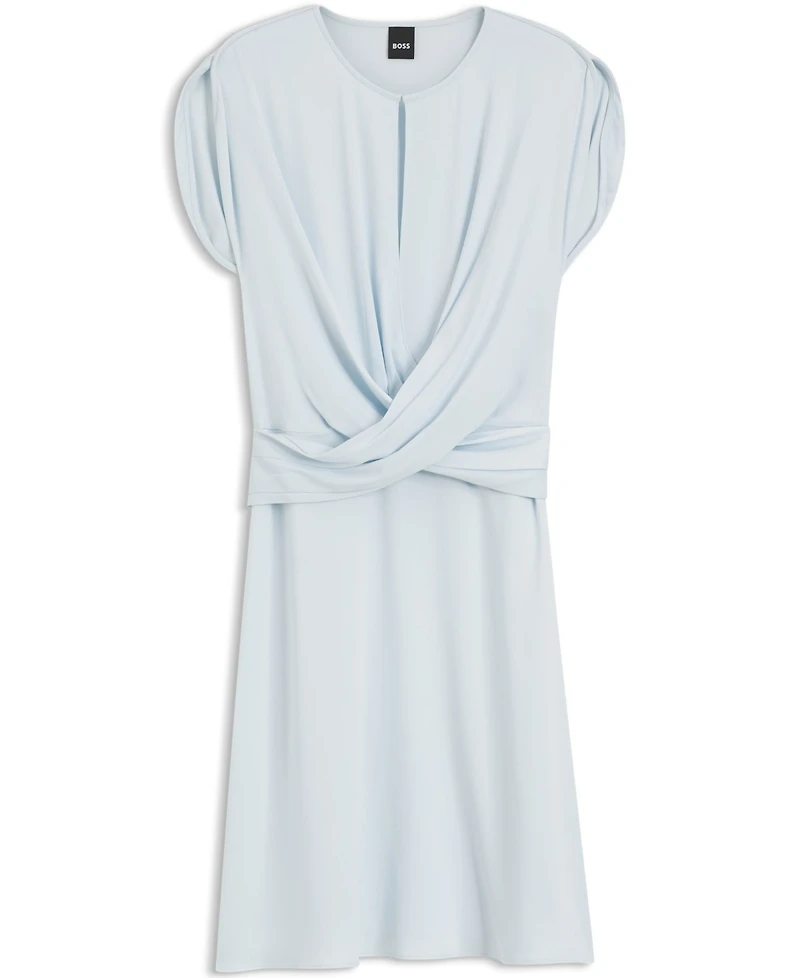 Boss by Hugo Women's Keyhole Neckline Wrap-Detail Dress