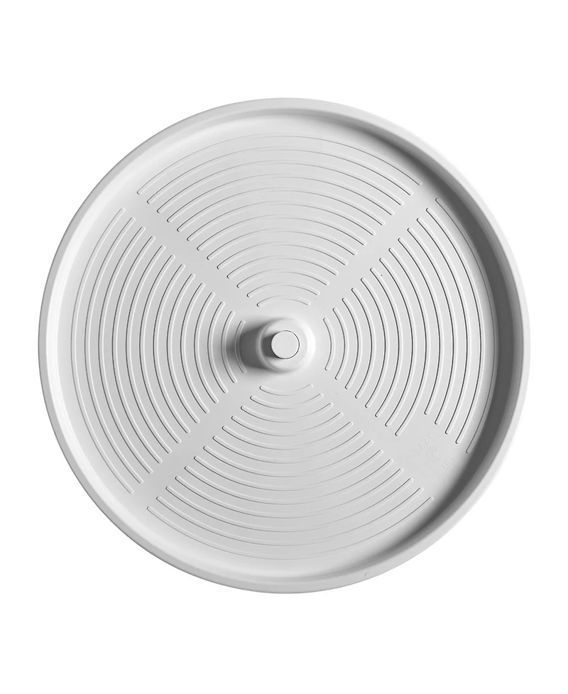Rev-a-Shelf 18'' Lazy Susan Full-Circle Polymer Two-Shelf, White, 2062-18-11-1