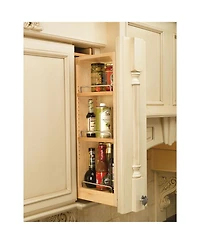 Rev-a-Shelf Pullout Wall Filler Between Cabinet Shelf Storage 6"x30", 432-wf-6C