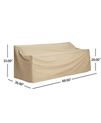 Busdays Patio Outdoor 3 Seater Sofa Cover Waterproof Weather Resistant Furniture Protector Cover
