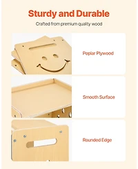 Gouun Montessori Weaning Table and Chair Set with Chalkboard
