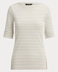 Lauren Ralph Striped Boatneck Top