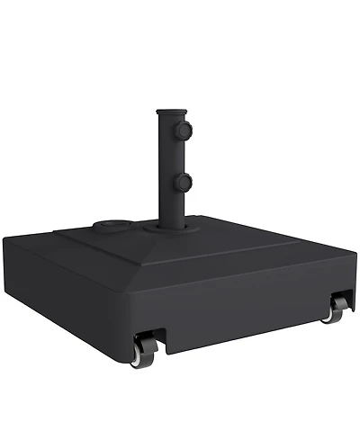 Outsunny Patio Umbrella Base Sd with Wheels for 1.38/1.5/1.89" Pole,