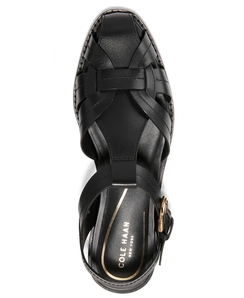 Cole Haan Women's Rosette Fisherman Almond Toe Sandals
