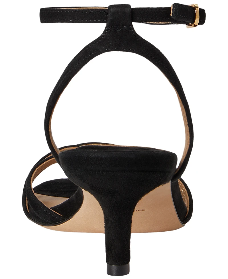 Lauren Ralph Women's Kendyl Kitten Heel Sandals