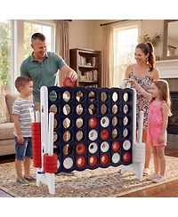 Costway Jumbo 4-to-Score 4 in A Row Board Game Set Outdoor Indoor Kids Adults Family Fun