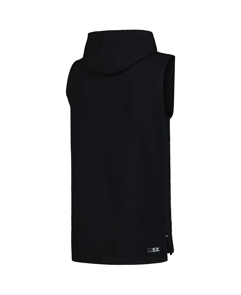Msx by Michael Men's Strahan Black Cincinnati Bengals Captain Sleeveless Hoodie T-Shirt
