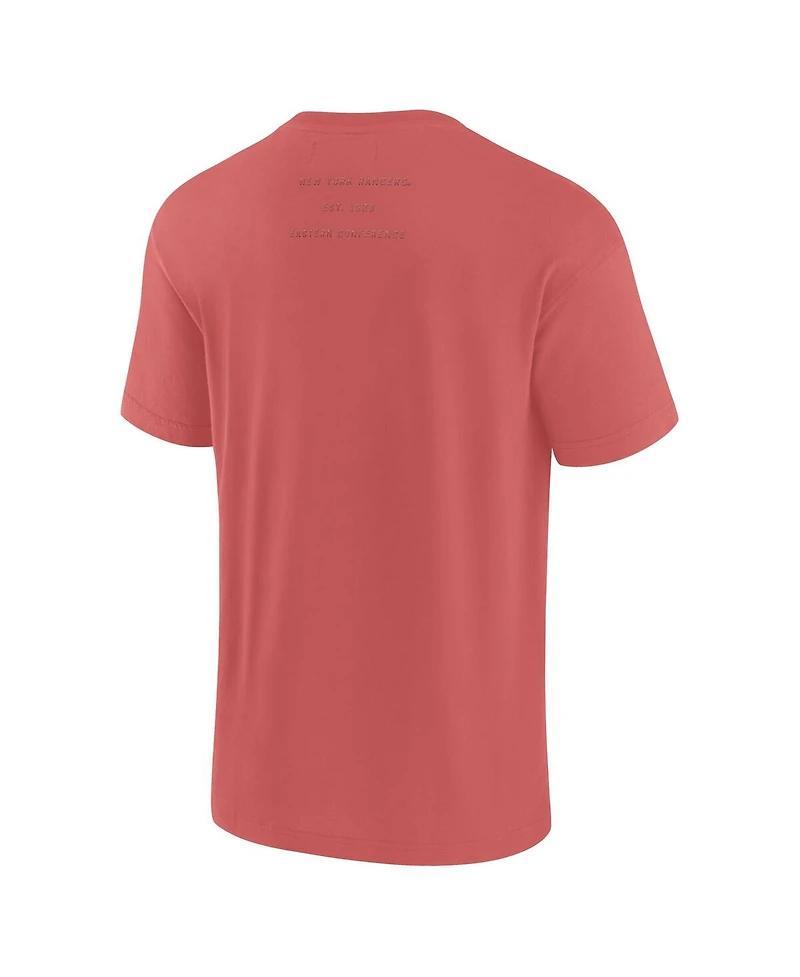 Fanatics Men's Red New York Rangers Elements Weathered Tonal Future Ground T-Shirt