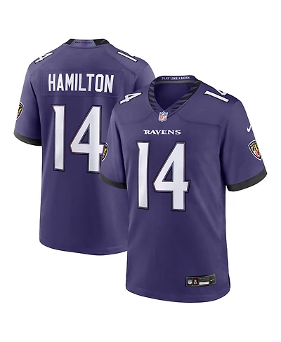 Nike Men's Kyle Hamilton Purple Baltimore Ravens Team Game Jersey