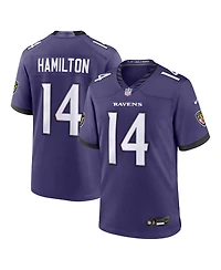 Nike Men's Kyle Hamilton Purple Baltimore Ravens Team Game Jersey