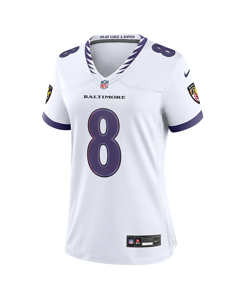 Nike Women's Lamar Jackson White Baltimore Ravens Game Jersey