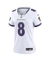 Nike Women's Lamar Jackson White Baltimore Ravens Game Jersey