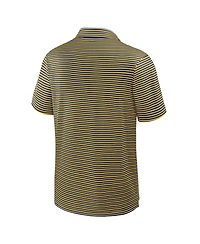 Jordan Men's Maize Michigan Wolverines 2025 Coaches Premium Tour Stripe Dri-fit Polo Shirt