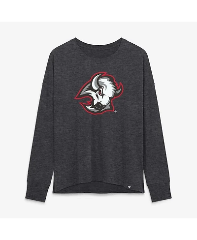 Fanatics Women's Heather Charcoal Buffalo Sabres Competition Legacy Long Sleeve T-Shirt